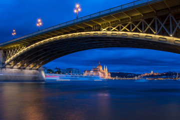 Margaret Bridge in Budapest, Hungary