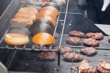 Burgers on street food Festival