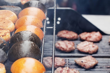 Burgers on street food Festival
