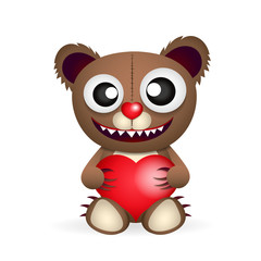 Cute brown teddy bear