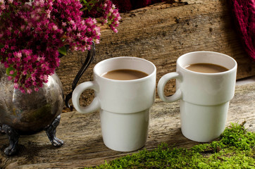 Two cups of coffee