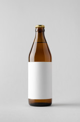 Beer Bottle Mock-Up - Blank Label