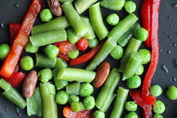 Fresh vegetables. Colorful vegetables background. Organic food background