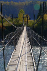 Obraz premium Подвесной мост