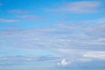 Sparse cloudy gray clouds