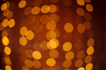 Gold christmas lights background
