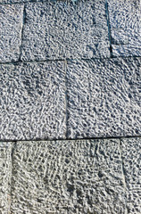 Natural granite stonewall