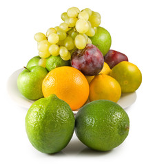 Isolated image of fruits closeup