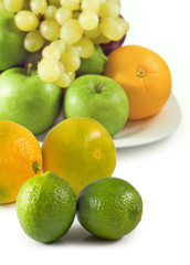Isolated image of fruits closeup