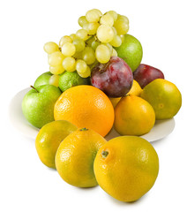 Isolated image of fruits close-up