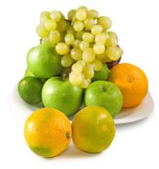 Isolated image of fruits closeup