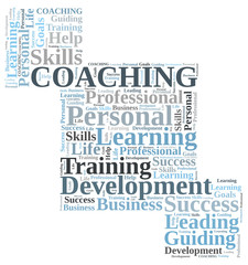 Coaching word cloud