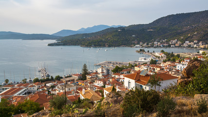 Fototapeta premium The landscape of the island of Poros, Greece.