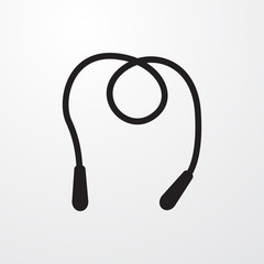 skipping rope icon illustration