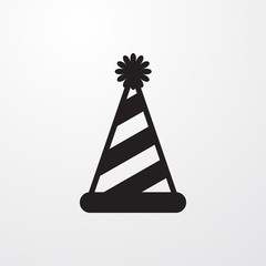 Naklejka premium party hat icon illustration