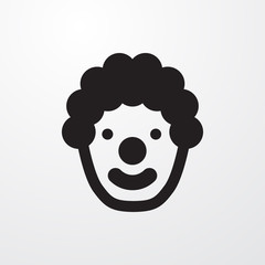 clown icon illustration
