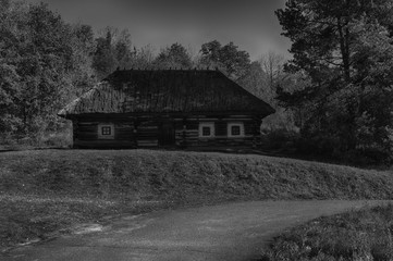 Obraz premium Alte traditionelle Ukrainische Häuser