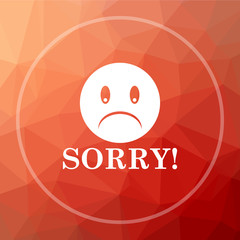 Fototapeta premium Sorry icon