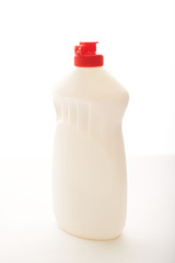 detergent for dishes on a white