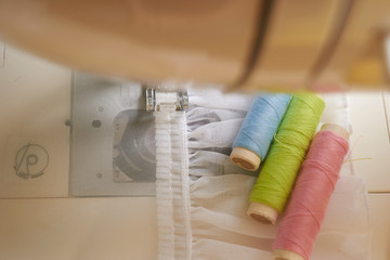 sewing machine closeup
