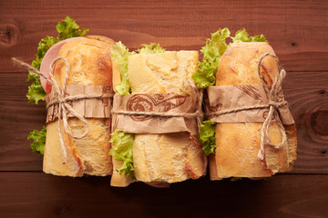 sandwich with ham