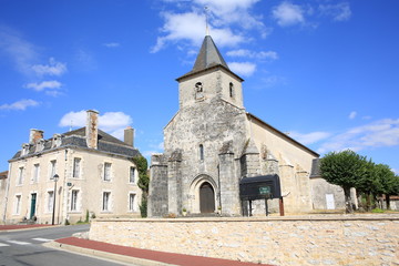 Fototapeta na wymiar Bourg Archambault in France