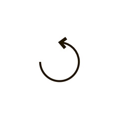 Reload icon vector, clip art. Also useful as logo, web UI element, symbol, graphic image, silhouette and illustration.
