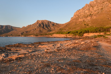 Abendstimmung. An der Küste von Mallorca