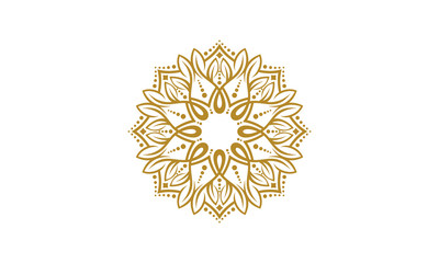 Elegant Abstract Circular Logo Image Vector
