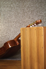 Cajon and guitar