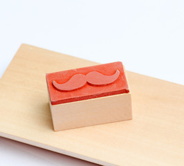 moustaches rubber stamp. Movember men's health awareness concept.