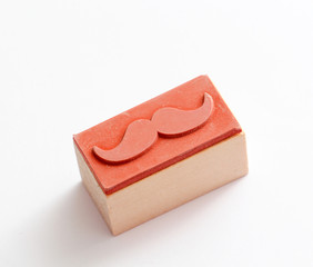 moustaches rubber stamp. Movember men's health awareness concept.