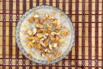 Turkish traditional dessert ashure (Noah's Pudding)