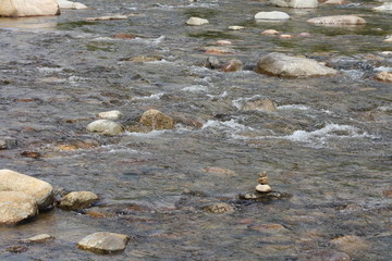 Rocks in a stream