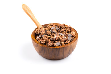 muesli with pieces of chocolate