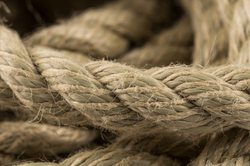 Old rope close up