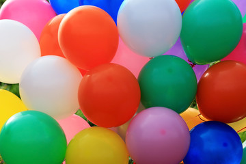Fototapeta na wymiar texture colorful balloons background