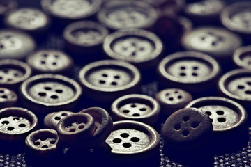 background wooden buttons Hand Made