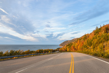 Fototapeta na wymiar Cabot Trail Highway (Cape Breton, Nova Scotia, Canada)