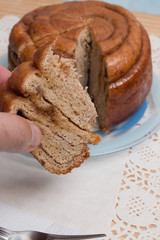 Famous Portuguese folar cake