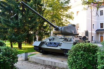 Panzer / Slovakia Banska Bystrica 28 September 2014 Military Memorial sentiment of World War 2