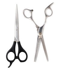 scissors on a white background