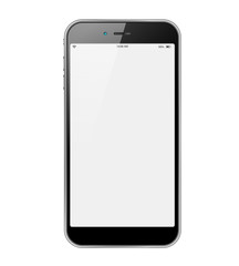 Isolated and realistic smartphone