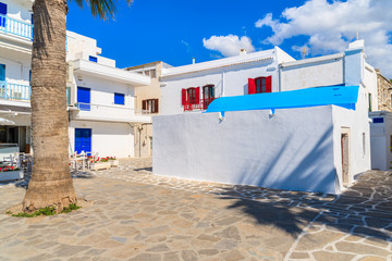 Fototapeta na wymiar Typical architecture of Parikia town, Paros island, Greece