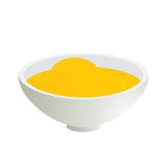 Bowl of egg yolks