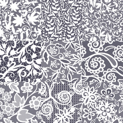 Vintage floral seamless pattern.