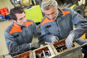 heavy equipment garage