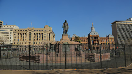 Obraz premium Paul Kruger Statue, Church Square, Pretoria, Southafrica
