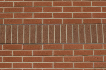 Texture of red brick wall