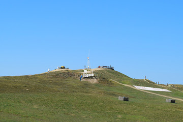 Hill from the observation platform. The surroundings of the village leader. Village Museum
